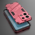 For Xiaomi Redmi Note 13 Pro+ Punk Armor 2 in 1 PC + TPU Phone Case(Light Red)