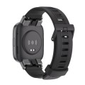 For Redmi Watch 3 Mijobs Flat Hole Breathable TPU Watch Band(Black)