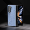 For Samsung Galaxy Z Fold5 ABEEL Diamond Series Black Edge Phone Case(Sapphire Blue)