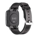 For Redmi Watch 3 Mijobs TPU Leather Watch Band(Black)