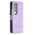 For Samsung Galaxy Z Fold3 5G Heart Pattern Skin Feel Leather Phone Case(Purple)