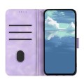 For Google Pixel 9 Line Pattern Skin Feel Leather Phone Case(Light Purple)