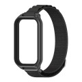 For Redmi Band 2 Mijobs Metal Shell Nylon Breathable Watch Band(Black)