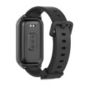 For Redmi Band 2 Mijobs Metal Shell Silicone Watch Band(Black)