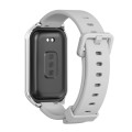 For Redmi Band 2 Mijobs Metal Shell Silicone Watch Band(Grey Silver)