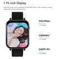 Z20 1.75 inch Screen 4G LTE Smart Watch Android 9 OS 1GB+16GB(Black)