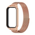 For Redmi Band 2 Mijobs Metal Shell + Milan Magnetic Metal Watch Band(Rose Gold)
