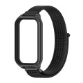 For Redmi Band 2 Mijobs Metal Shell Breathable Nylon Loop Watch Band(Black)