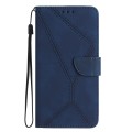 For Xiaomi Redmi Note 12S Stitching Embossed Leather Phone Case(Blue)