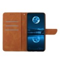 For Xiaomi 14 Stitching Embossed Leather Phone Case(Brown)