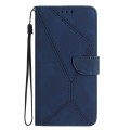 For Xiaomi Redmi Note 13 4G Global Stitching Embossed Leather Phone Case(Blue)