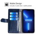 For Huawei nova 12 5G Geometric Stitching Leather Phone Case(Blue)