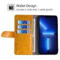 For Huawei nova 12i 4G Geometric Stitching Leather Phone Case(Yellow)