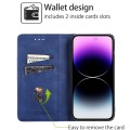 For OPPO Find X7 Ultra 5G Cow Texture Magnetic Leather Phone Case(Blue)