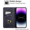 For OPPO Find X7 5G Cow Texture Magnetic Leather Phone Case(Black)