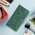 For Motorola Moto G Stylus 5G 2024 Stitching Embossed Leather Phone Case(Green)