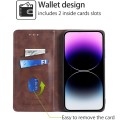 For Realme 12 Pro 5G Cow Texture Magnetic Leather Phone Case(Dark Brown)