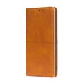 For Samsung Galaxy F14 5G Cow Texture Magnetic Leather Phone Case(Light Brown)