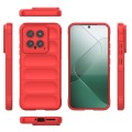 For Xiaomi 14 5G Magic Shield TPU + Flannel Phone Case(Red)