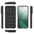 For Xiaomi 14 5G Magic Shield TPU + Flannel Phone Case(Dark Green)