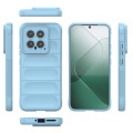 For Xiaomi 14 5G Magic Shield TPU + Flannel Phone Case(Light Blue)