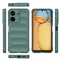 For Xiaomi Redmi 13C 4G Global Magic Shield TPU + Flannel Phone Case(Dark Green)