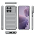 For Xiaomi Redmi K70 / K70 Pro 5G Magic Shield TPU + Flannel Phone Case(Grey)