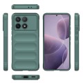 For Xiaomi Redmi K70 / K70 Pro 5G Magic Shield TPU + Flannel Phone Case(Dark Green)