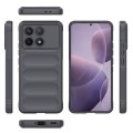 For Xiaomi Redmi K70 / K70 Pro 5G Magic Shield TPU + Flannel Phone Case(Dark Grey)
