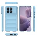 For Xiaomi Redmi K70 / K70 Pro 5G Magic Shield TPU + Flannel Phone Case(Light Blue)