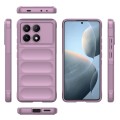 For Xiaomi Redmi K70E 5G Magic Shield TPU + Flannel Phone Case(Purple)