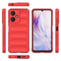 For Xiaomi Redmi 13C 5G Magic Shield TPU + Flannel Phone Case(Red)