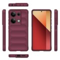 For Xiaomi Redmi Note 13 Pro 4G Global Magic Shield TPU + Flannel Phone Case(Wine Red)