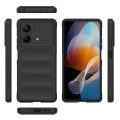 For Xiaomi Redmi Note 13R Pro 5G Magic Shield TPU + Flannel Phone Case(Black)