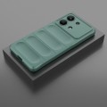 For Xiaomi Redmi Note 13R Pro 5G Magic Shield TPU + Flannel Phone Case(Dark Green)