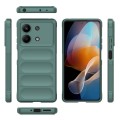 For Xiaomi Redmi Note 13R Pro 5G Magic Shield TPU + Flannel Phone Case(Dark Green)