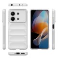 For Xiaomi Redmi Note 13R Pro 5G Magic Shield TPU + Flannel Phone Case(White)