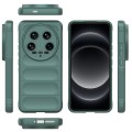 For Xiaomi 14 Ultra Magic Shield TPU + Flannel Phone Case(Dark Green)