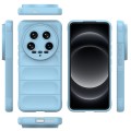 For Xiaomi 14 Ultra Magic Shield TPU + Flannel Phone Case(Light Blue)