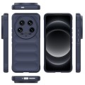 For Xiaomi 14 Ultra Magic Shield TPU + Flannel Phone Case(Dark Blue)