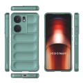 For vivo iQOO Neo9 Magic Shield TPU + Flannel Phone Case(Dark Green)