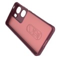 For vivo iQOO Neo9 Magic Shield TPU + Flannel Phone Case(Wine Red)