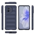 For vivo S18E 5G Magic Shield TPU + Flannel Phone Case(Dark Blue)