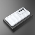 For vivo Y200E 5G Global / Y100 5G IDN Magic Shield TPU + Flannel Phone Case(White)
