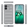 For vivo iQOO Z9 5G Magic Shield TPU + Flannel Phone Case(Grey)
