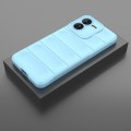 For vivo iQOO Z9 5G Magic Shield TPU + Flannel Phone Case(Light Blue)