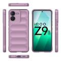 For vivo iQOO Z9 5G Magic Shield TPU + Flannel Phone Case(Purple)