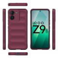 For vivo iQOO Z9 5G Magic Shield TPU + Flannel Phone Case(Wine Red)