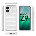 For vivo iQOO Z9 5G Magic Shield TPU + Flannel Phone Case(White)