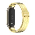 For Xiaomi Mi Band 8 Mijobs Stainless Steel Replacement Watch Band(Gold+Light Gold)